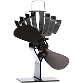 Ecofan UltrAir Heat Powered Stove Fan - Powerful Classic Design, High Performance, Perfect for Wood Stoves, 125 CFM - Circula
