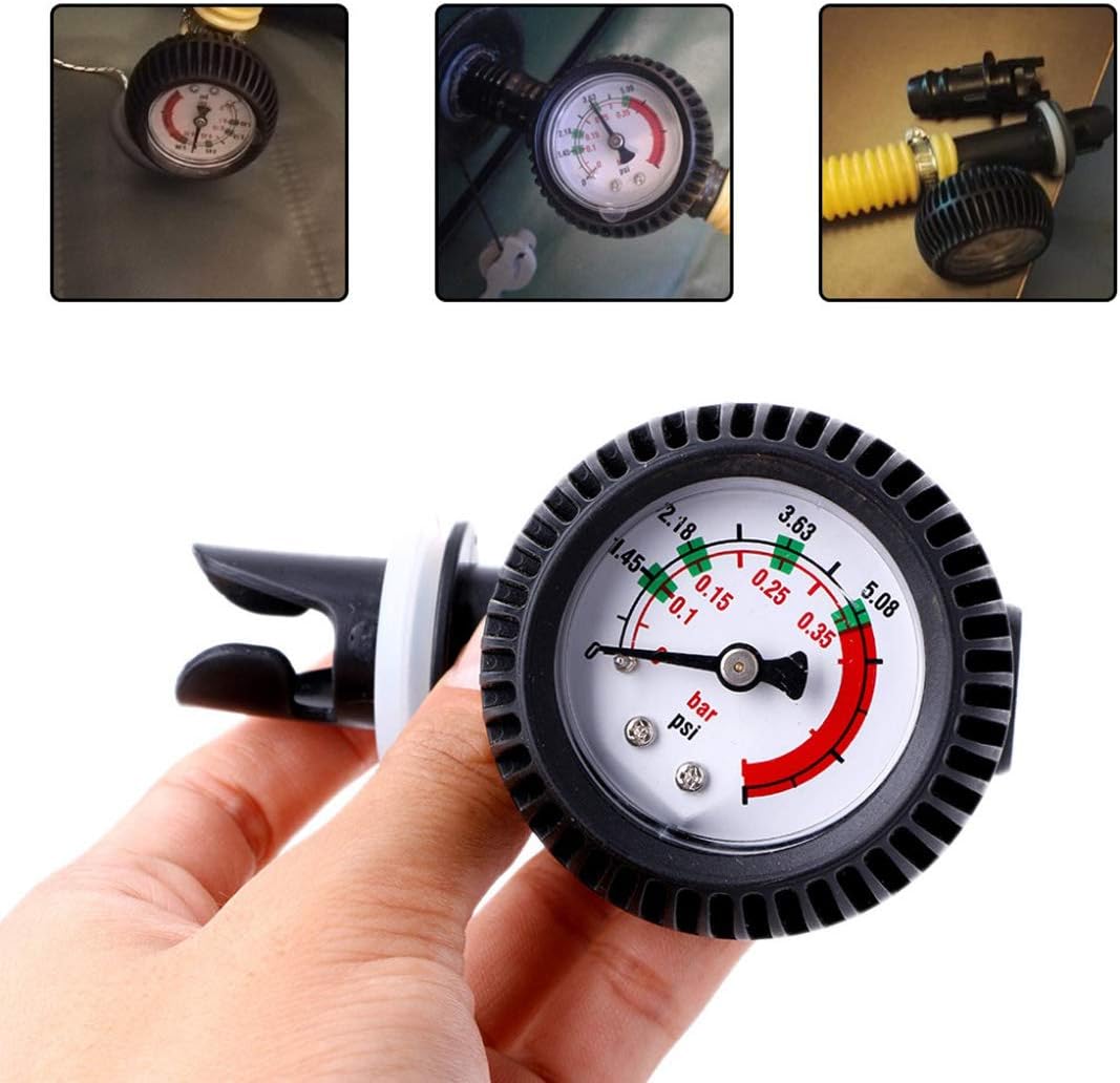 Manometro Per Il Gonfiaggio Degli Pneumatici In Metallo Con Connettore Rapido Aircraft - Foto 4