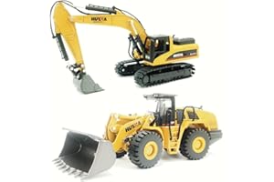 DDLONGDD Mini Excavator Toys for Boys Bulldozer Loader Vehicle Perfect for Kids and Collectors More Joyful Playtime Sturdy Metal Construction Cars Indoor/Outdoor Play, Ideal Sand/Beach Toy