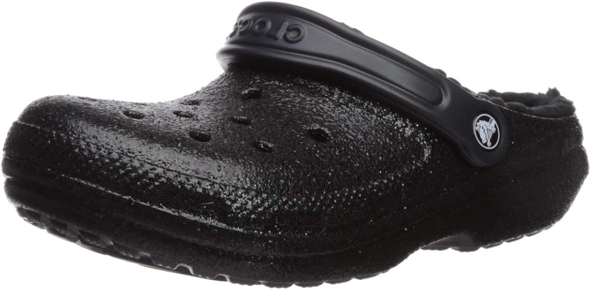 black glitter crocs