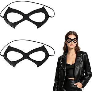 YNITSED Cat Woman Mask for Women Halloween Costume Cosplay Accessories