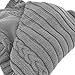 SEENFUN Newborn Baby Crochet Sleeping Bag Sleep Bag Wrap Swaddle Blanket(Dark gray)