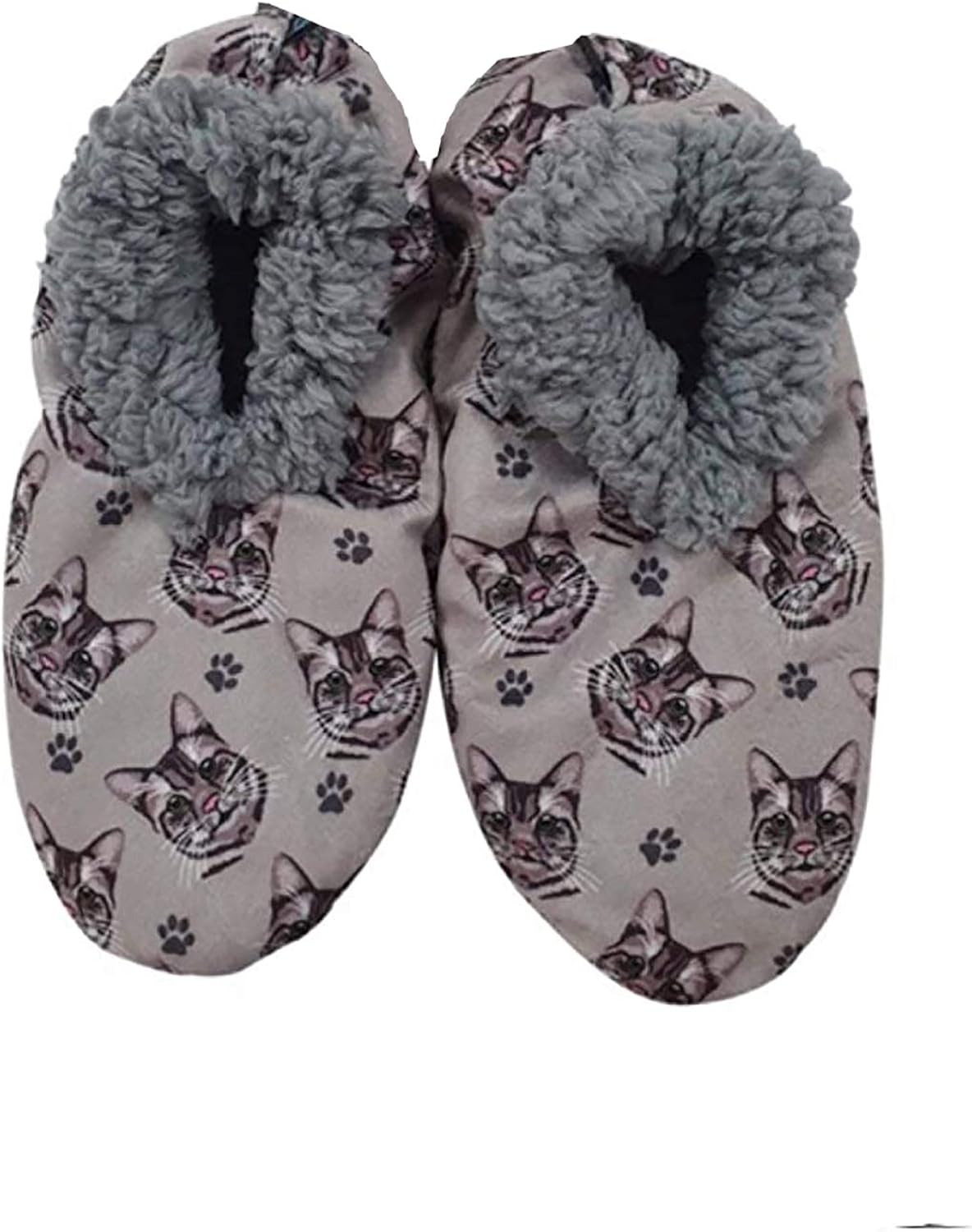 silver slipper shoes for women on Amazon Com Silver Tabby Super Soft Women S Slippers 33 Clothing