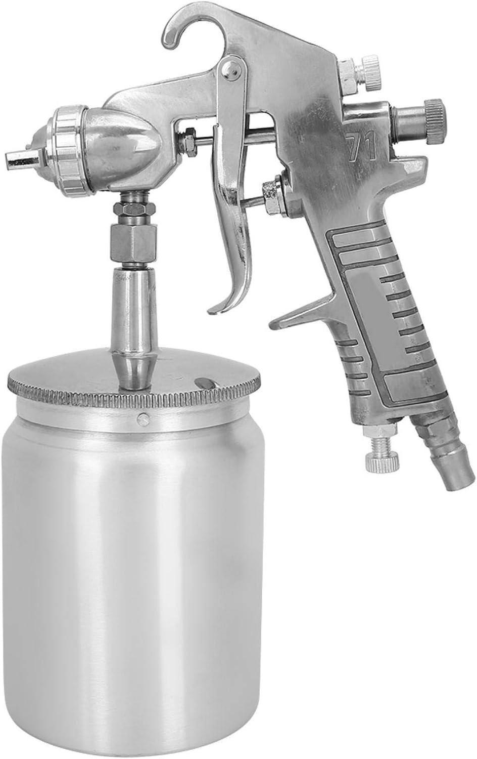 Glaze Paint Spray Gun Stainless Steel Ceramic Art Painting Sprayer with 1.5mm Diameter Nozzle,Paint Spray Gun for Ceramic Glaze Spraying Mold Coloring