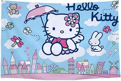 Amazon.de: Wandteppiche, Persönlichkeit Hallo Kitty Hintergrund Tuch