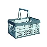 UShioart Collapsible Crate Milk Crates for Storage