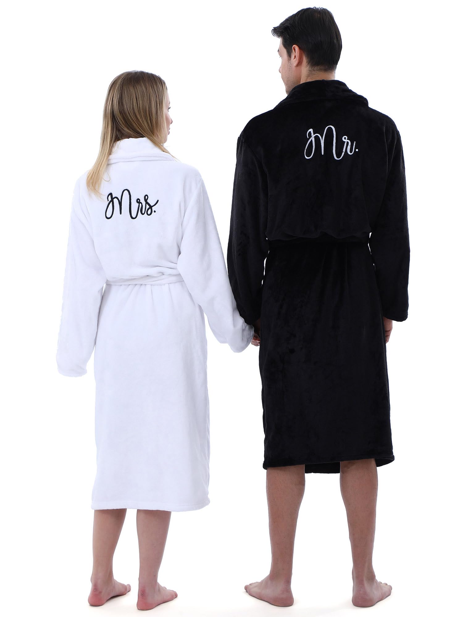 Photo 1 of **************Missing the Mr. Robe************
Jecery 2 Pcs His and Hers Robes for Couples Mr and Mrs Bathrobes Flannel Embroidered Matching Robes Wedding Engagement Gifts(White, Black)