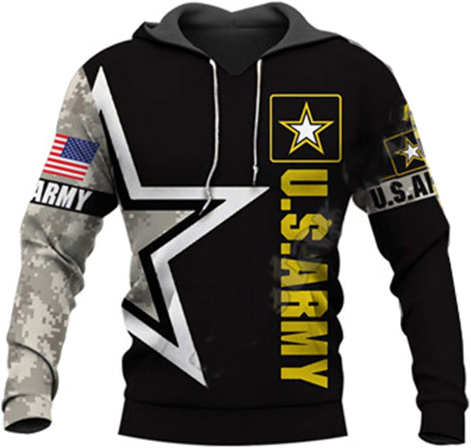 BSDASH Fashion US Military Army Suit Soldier Camo Pullover Tracksuit 3D