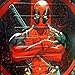 Yupbizauto Marvel Comic Deadpool Car Seat Covers Floor Mats and Spring Sunshades Set with Air Freshener