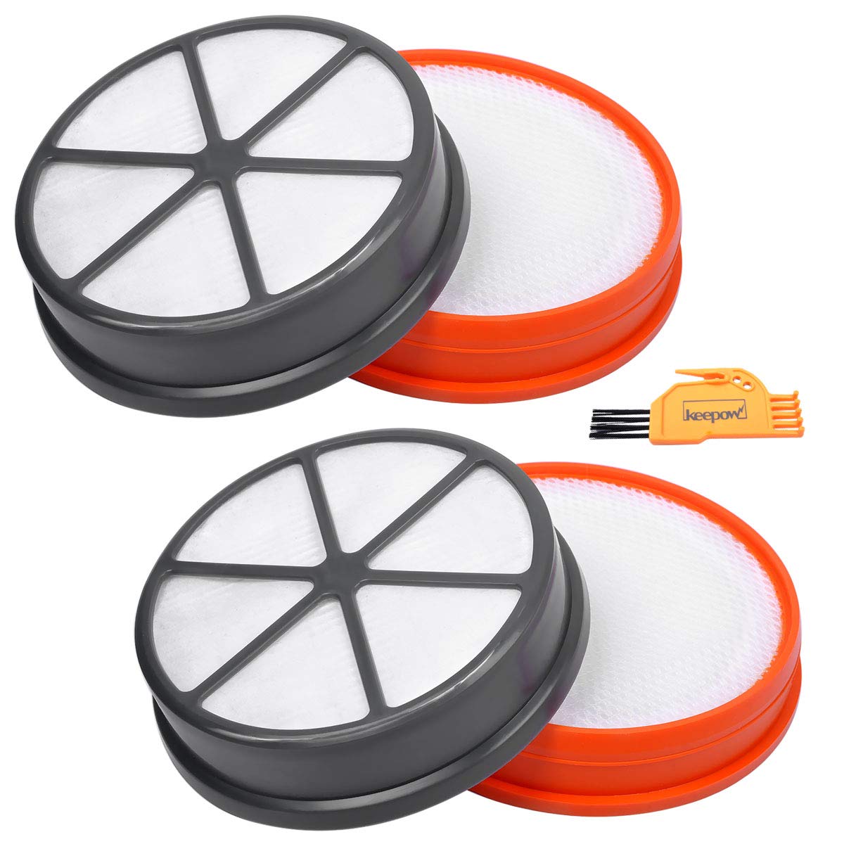 KEEPOW 2 Pack Type 90 Filter Kits for Vax U90-MA-Re Mach Air Upright Vacuum Cleaner, Compare to 1-1-134227-00