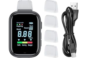 Breathalyzer Tester - 7.93x4.64cm Portable Alcohol Testers | Accuracy Alcohol Detector | Type-C Rechargeable Breathalyzer Tes