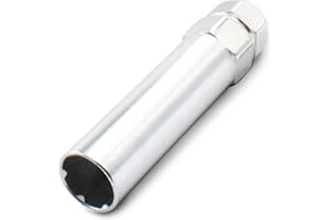 Wheel Accessories Parts 1 Pc Thread Truck6 Spline 3.50" Long Lug Nuts Adapter Key Bright Zinc Finish 13/16" 7/8" 21mm 22mm He