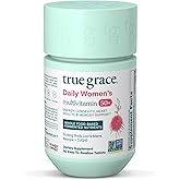 True Grace Daily Women’s Multivitamin 50+ - 60 Easy-to-Swallow Tablets - Immune, Energy, Longevity & Memory Support - Vegan - Gluten, Soy & Iron Free - 30 Servings