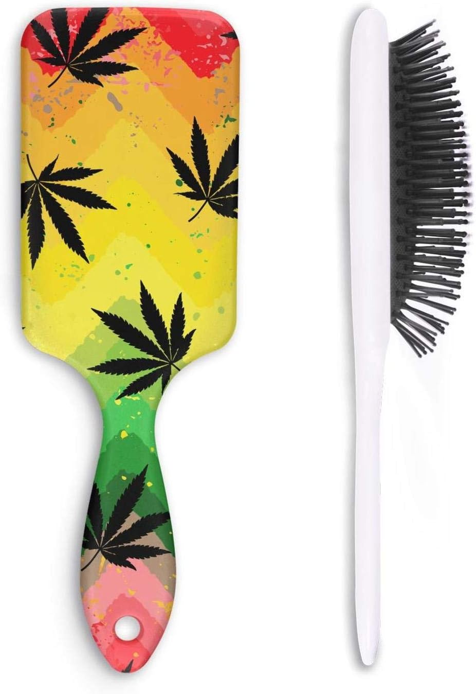 Grunge Weed Marijuana Hair Brush Hair Styling Brush Or Comb