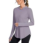 Bashafo Women UPF50+ Long Sleeve Shirts UV Protection Lightweight Sun Hoodie Hiking Workout Tops Quick Dry Outdoor