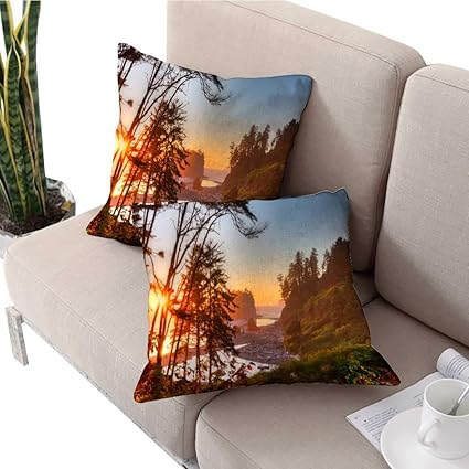Amazon Com Longbuyer Ikea Pillow Covers Rundle Mountain At Night