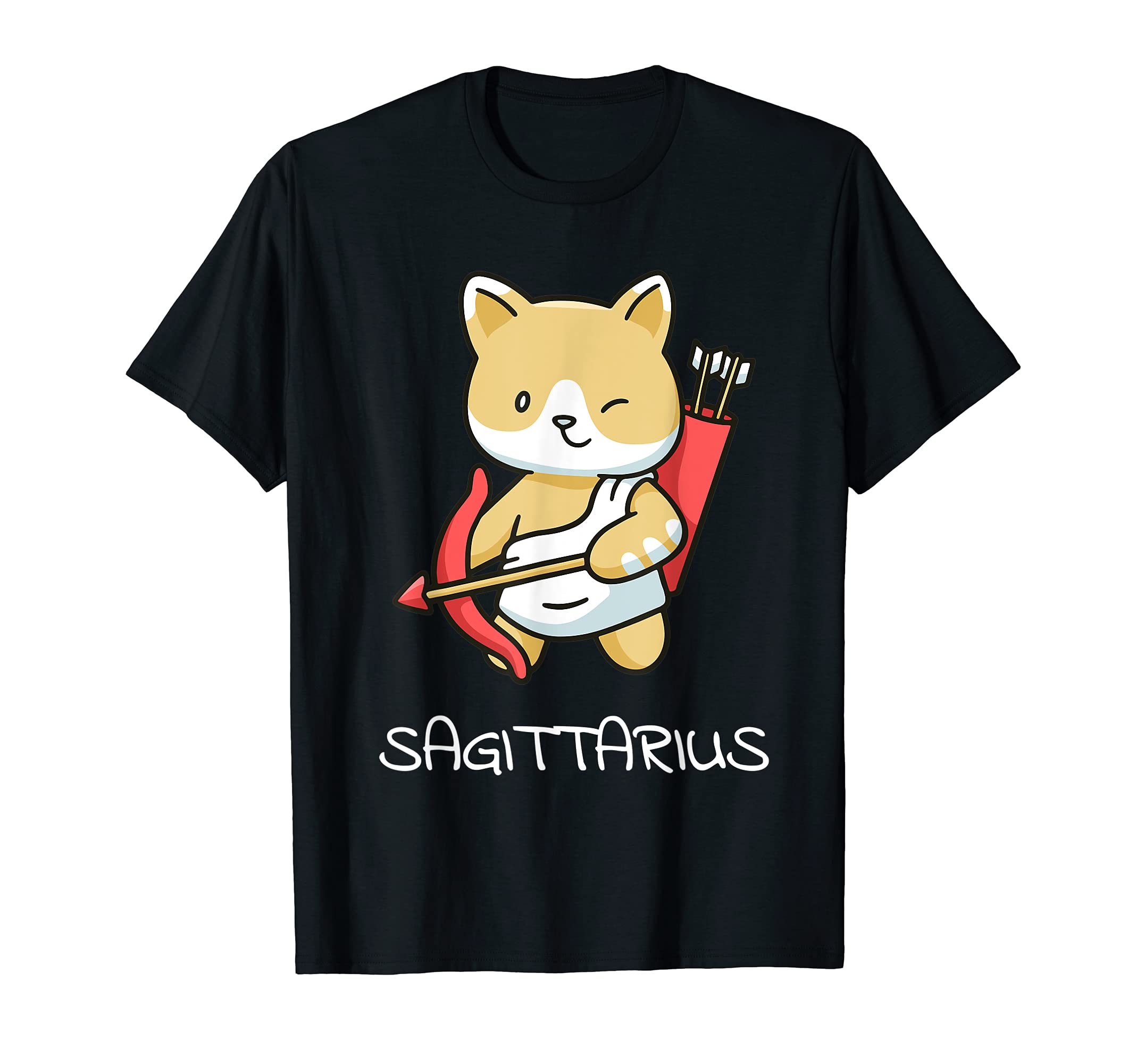Sagittarius Cat Zodiac Signs Kawaii Astrology Cats Horoscope T-Shirt