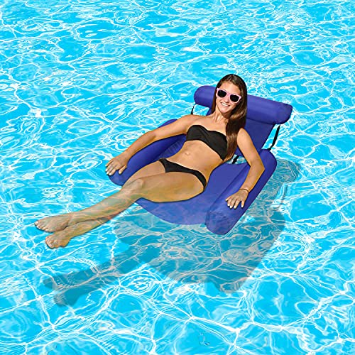 Water Pool Lounge Chair Float for Adults, Inflatable Swimming Hammock