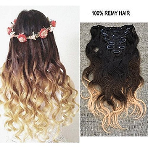 Full shine 22" 100gram 7 piece body wave hair exte…
