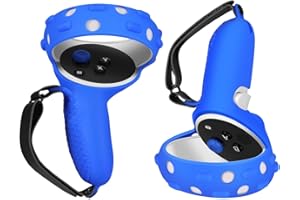 TNP Controller Grips for Oculus Quest 2 / Meta Quest 2 Knuckle Strap Blue VR Touch Controller Hand Grip Cover Protector Sleev
