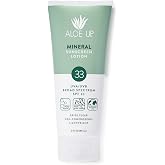 Aloe Up Mineral Sunscreen Lotion SPF 33, Zinc Oxide, 3 oz | Broad-spectrum mineral SPF 33; Gen2 zinc oxide, dries clear; formula; Water resistant up to 80 min; 3 oz