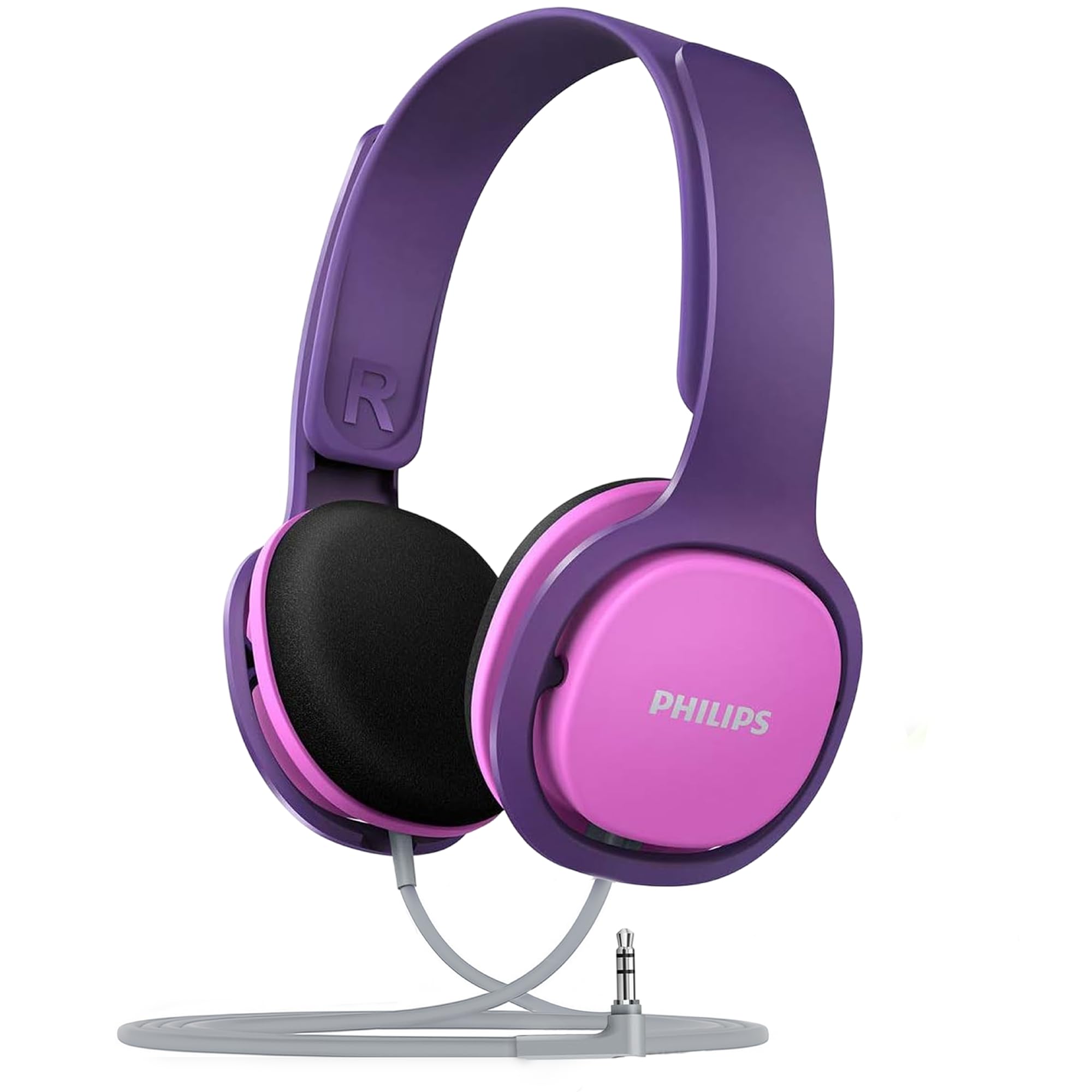 Photo 1 of PHILIPS Kids Headphones with Cord, On-Ear Wired Headphones for Kids with Comfortable Fit & Clear Stereo Sound, 85dB Volume Limiter Headset for School/Tablet/iPad/Kindle, Ideal for Girls & Toddlers