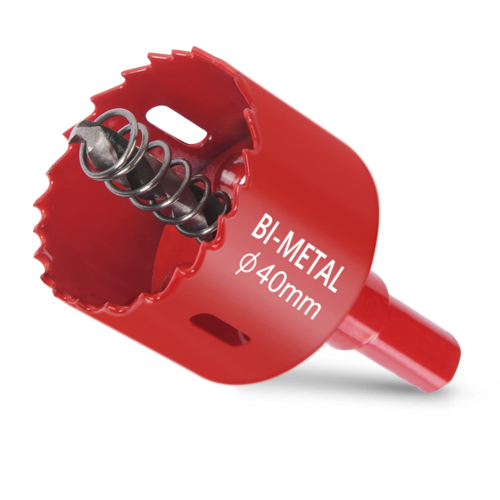flintronic Bi-Metal Hole Saw, 40mm Hole Saw Cutter for Drilling Soft Metal, Wood, PVC Board and Plastic for Cutting Circular Holes