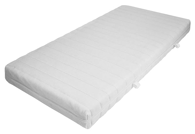MSS Schaumstoffmatratze Polyester Weiß 90 x 200 cm