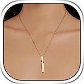 HZMAN Fashion Necklace for Men Spiral Straight Stainless Steel Necklace Men Women Hip Hop Pendant Necklace Jewelry Accessories