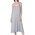Lu's Chic Women's Nightgown Cami Cotton Sleepwear Plus Size Sleeveless Loungewear