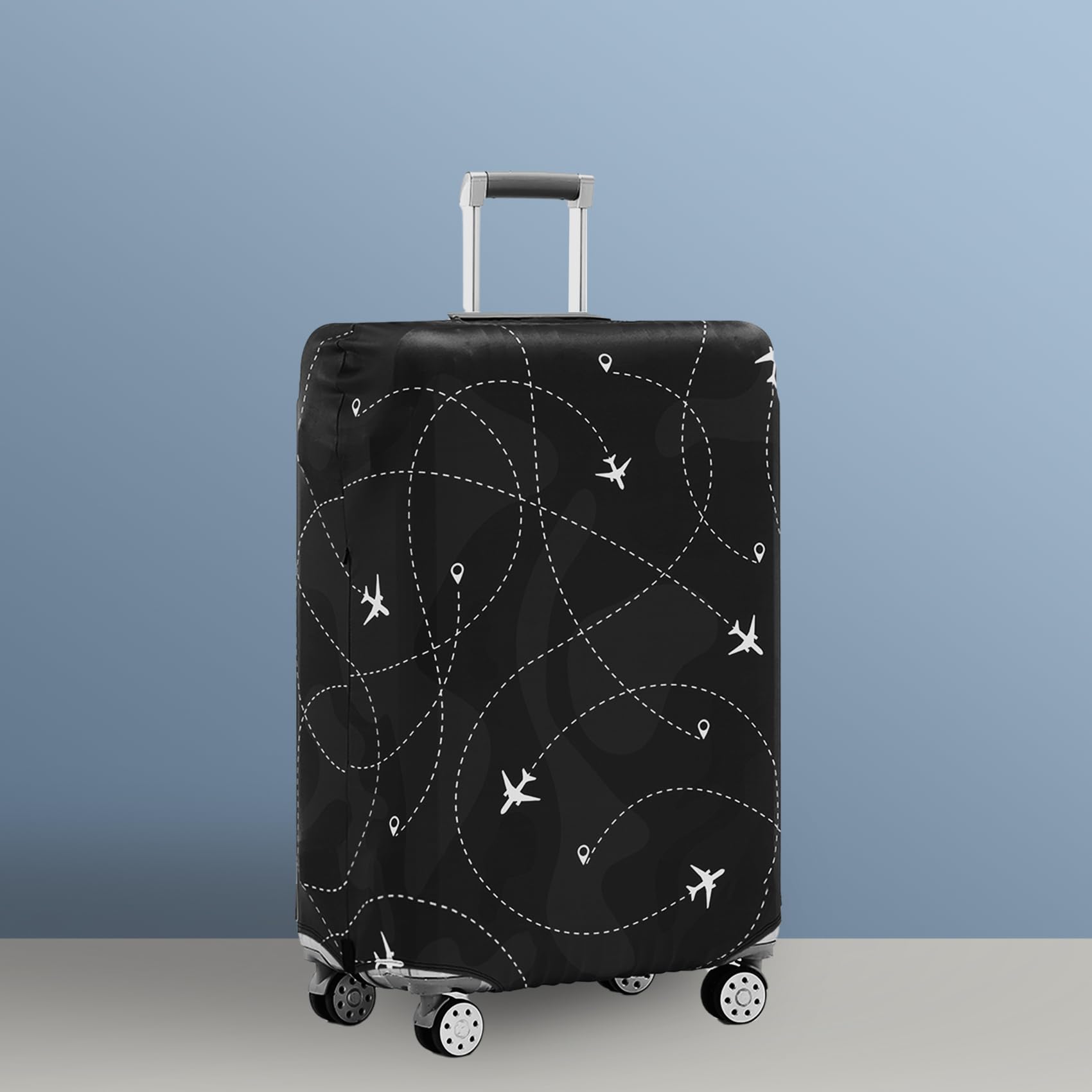 Travelkin Luggage Cover for Suitcase Tsa Approved, Suitcase Cover Protector Fit 18-32 Inch Luggage (S for 18-21 Inch Luggage)