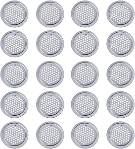 Repuhand 20 Piezas Acero Inoxidable Rejillas Ventilacion Redondo