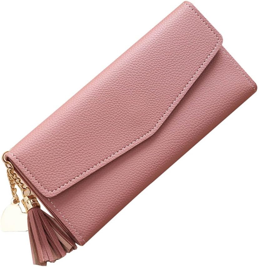 Women Long Wallet Tassels Clutch Change Coin Purse Hasp Cards Holder Pocket