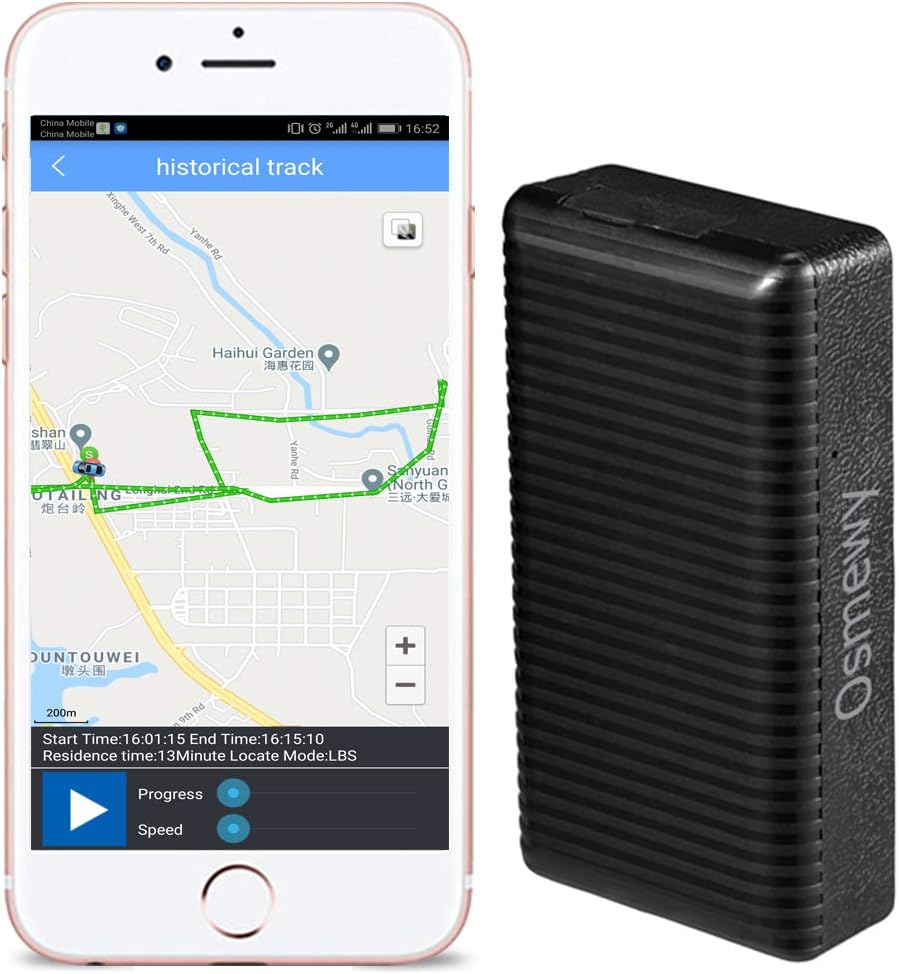 Osmewy 4g Lte Gps Car Tracker For Vehicle 8000mah Car Locator Tracking Device Long Standby Time Anti Theft Vibration Alarm Gsm Gprs Gps Free Online App No Monthly Fee F01a Amazon Ca Electronics