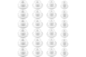 DEFTOMO 24 Pcs Bathtub Plug Jet Covers, Waterproof Bathtub Jets for Tub, Silicone Jacuzzi Tub Jet Covers for 13mm 17mm 20mm 24mm Bathtub Hole