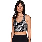 RBX Active Women's Athletic Fashion Racerback Seamless Low Impact Workout Sports Bra