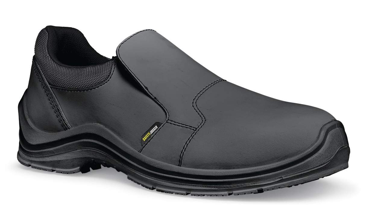 Shoes for Crews 76236-42/8 DOLCE81 Unisex Slip On Safety Shoe, Steel Toe, 8 UK, BLACK