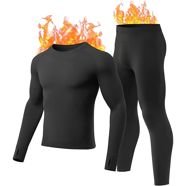 Z-TEX Ultra Soft Men's Fleece Lined Thermal Underwear Long Johns