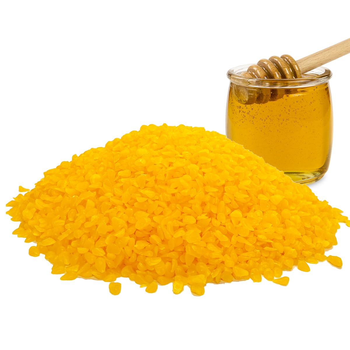 Photo 1 of ***BAG OPENED*** Yellow Beeswax Pellets 10LB, Organic Beeswax, Beeswax for Candle Making, Body, Skin Care DIY, Lip Balm and Soap Making Supplies