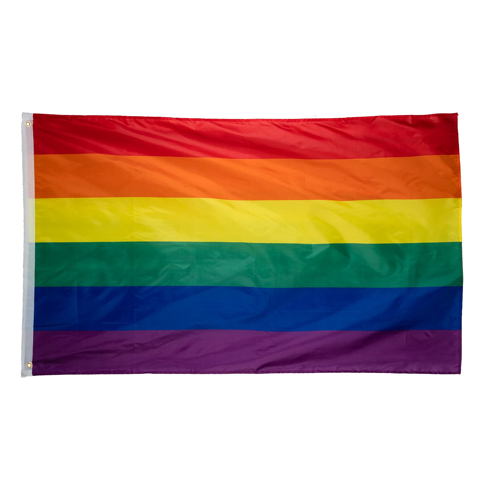 Storm&Lighthouse Rainbow Gay Pride Flag 5ft x 3ft with Eyelets LGBT Rainbow Flag Pride Accessories Gay Pride Banner for Party Parades Carnivals Festival Decorations and Celebrations
