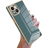 KANGHAR Case Compatible with iPhone 15 Plus Luxury Cute Plating Design Case Full-Body Anti-Scratch Shockproof Bumper Protective Cover for iPhone 15 Plus 6.7 Inch Granny Grey