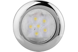 for Marine Boat Yacht 6 LED Light Dome Light Lamp 12V DC Stainless Steel White