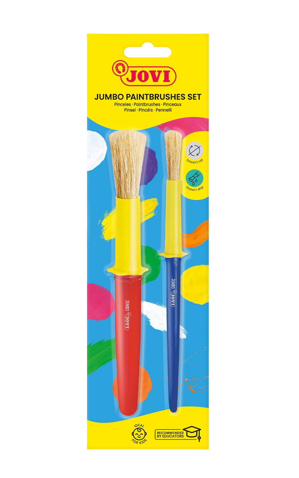 Jovi Medium Blister + 1 Thick School Brush, Single (8184)