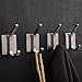 YIGII 4 Piece z206 Coat Robe Hook Rail Bathroom Wall 3m Self Adhesive Brushed Sus304 Stainless Steel Towel Hooks