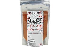 David’s Condiments Salt Free Smoked Paprika, 1oz (28.35g) | All-Natural, No Sodium, Use for Spanish Paella, Chorizo, Potato S