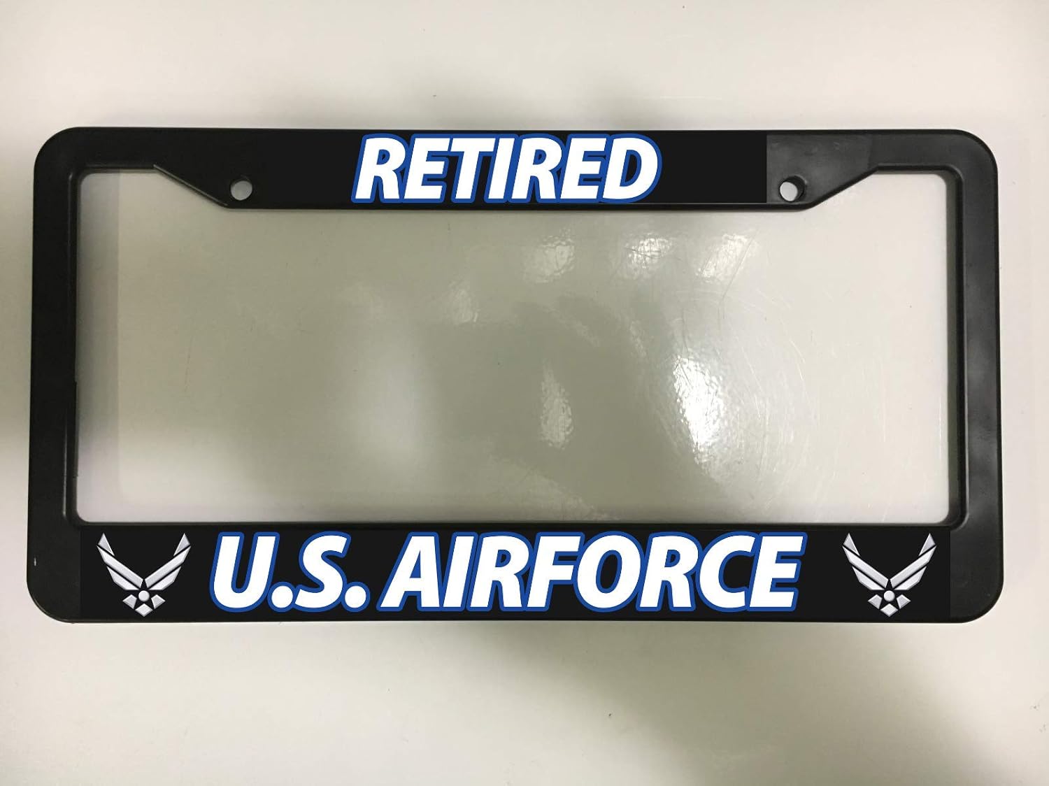 AIR FORCE  License Plate Frame RETIRED UNITED STATES AIR FORCE US U.S