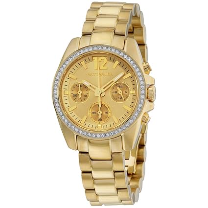 Wittnauer WN4074 Ladies Lucy Gold Plated Chronograph Watch