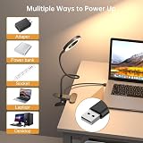 PIKOY Magnifying Glass with Light 10X, 48 LED, 3 Modes, USB Stand Lamp view 8