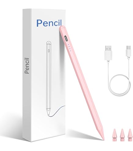 Pink Stylus Pen for iPad,35 mins Fast Fully Charging for Apple