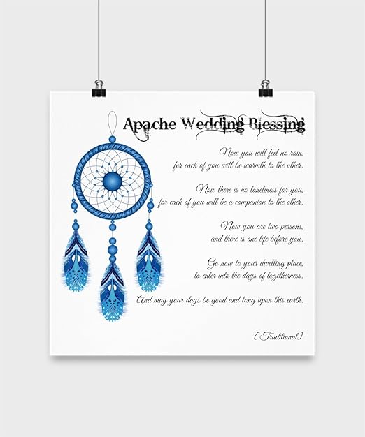 Amazon Com Blue Feather Web Native American Wedding Blessing